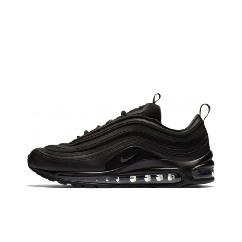 Nike Air Max 97 Slip Resistant Low Top Casual Running Shoes Men's Black-0
