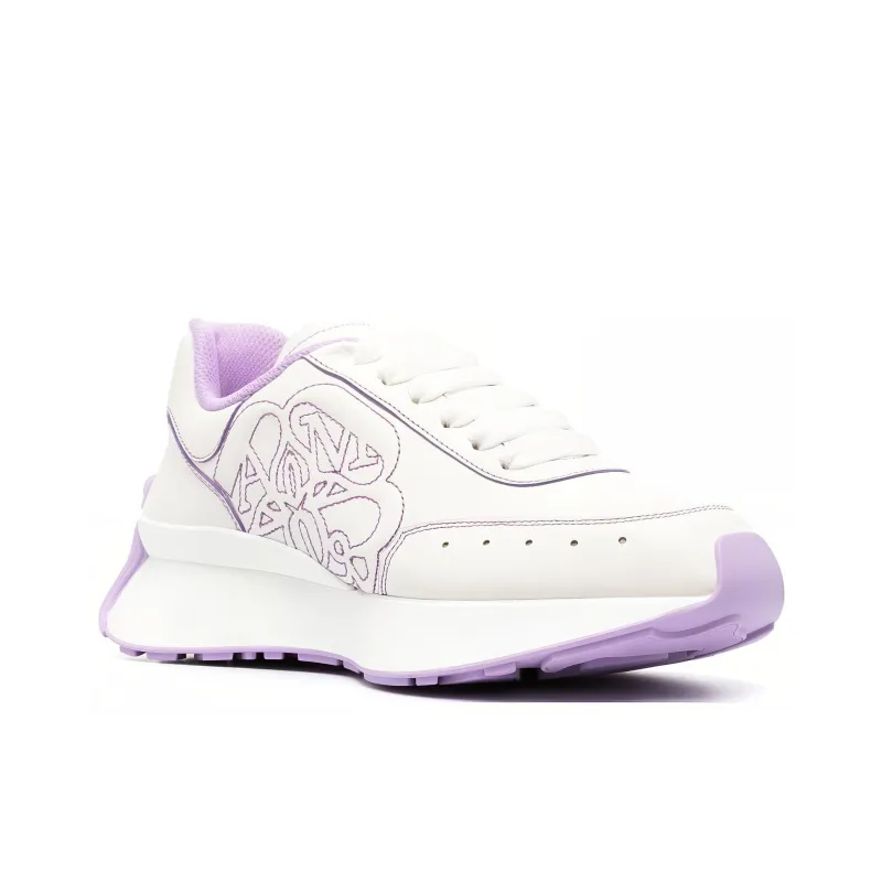 Alexander McQueen Sprint Runner White Lilac Women's-1