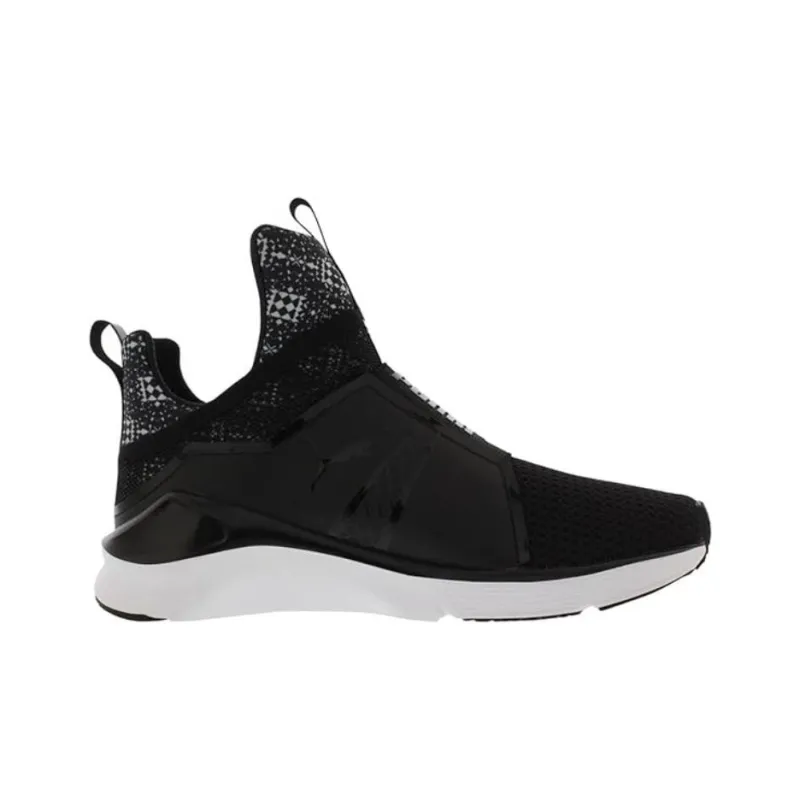 PUMA Fierce Anti Slip Wear Resistant Low Top Casual Shoes Women's Black White-1