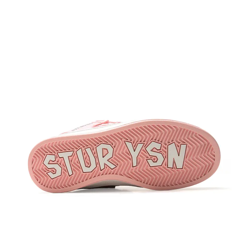 STUR YSN Wear resistant And Lightweight Low Top Skateboard Shoes Unisex Pink Green-7
