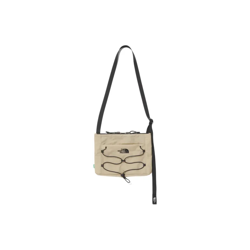 THE NORTH FACE Nylon Crossbody Bag, Shoulder Bag Regular Unisex Light Beige-0