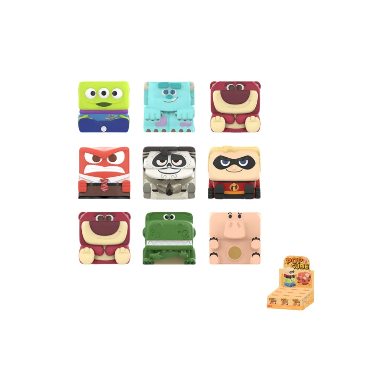 POP MART Disney/Pixar POP CUBE 3 Collection Figure Blind Box Products Single Blind Box/whole Box 9 Pcs-0