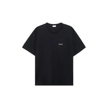 CELINE LOOSE T SHIRT IN COTTON JERSEY BLACK