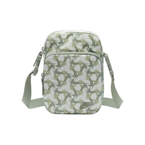 Nike Heritage Crossbody Bags Mountain Top White/Jadeite Green Spliced Dark Gray Clay