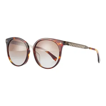 LACOSTE Plate Frame Round Sunglasses Unisex