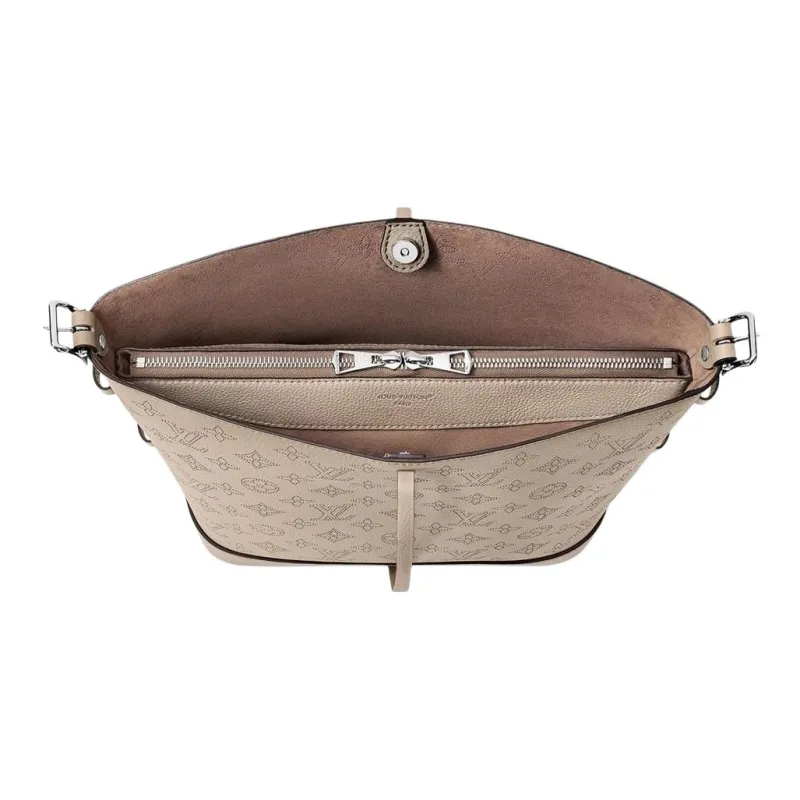 LOUIS VUITTON Flore Leather Handbag Shoulder Bag Women's Gray-2