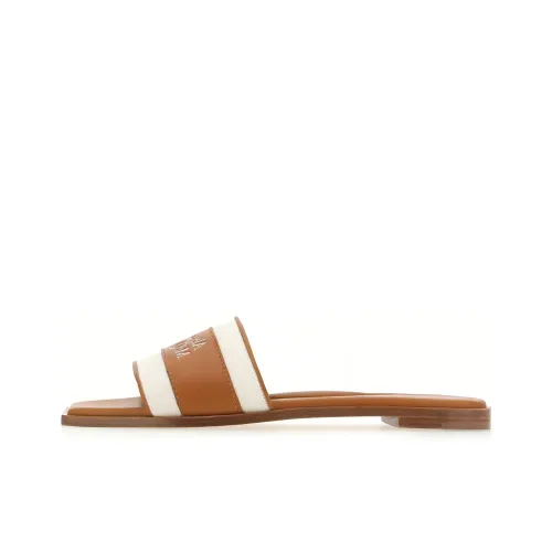 Alexander McQueen Slide Slippers Women's Brown/White