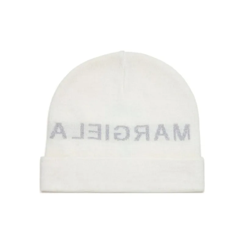 MM6 Maison Margiela Logo jacquard Knitted Beanie-0