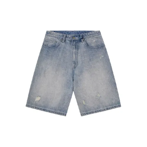 BLANK PROGRAM Denim Shorts Unisex Denim Blue