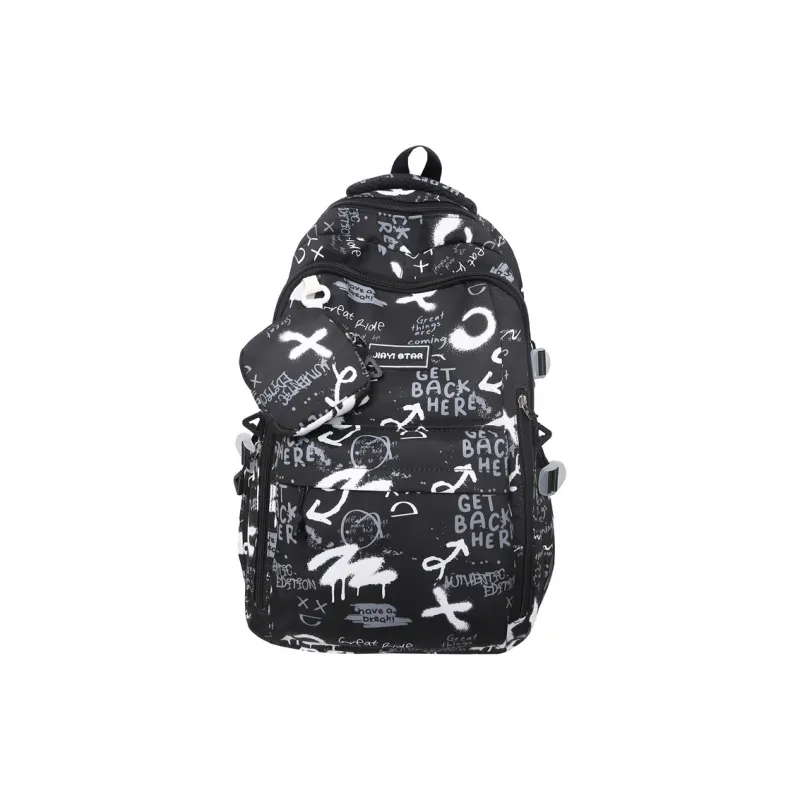 BAODIDAISHU Nylon Backpack Regular Unisex Multicolor-4