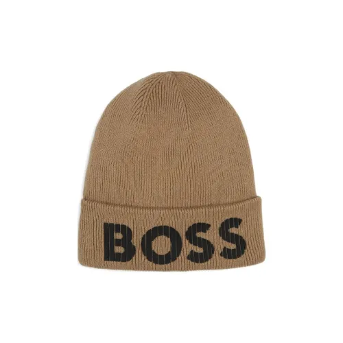 BOSS Kidswear Logo-print Cotton Beanie