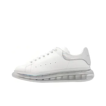 Alexander McQueen Oversized Clear Sole White Pearl
