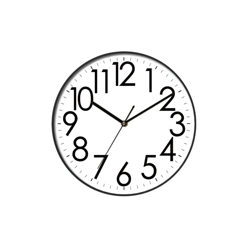 WEESHI Sweeping Seconds Movement Minimalist Style Fashion Wall Clock Unisex White Dial-2
