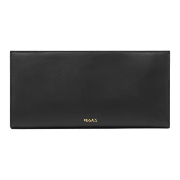 VERSACE Medusa '95 Calfskin One Shoulder Crossbody Clutches Women's Black-2