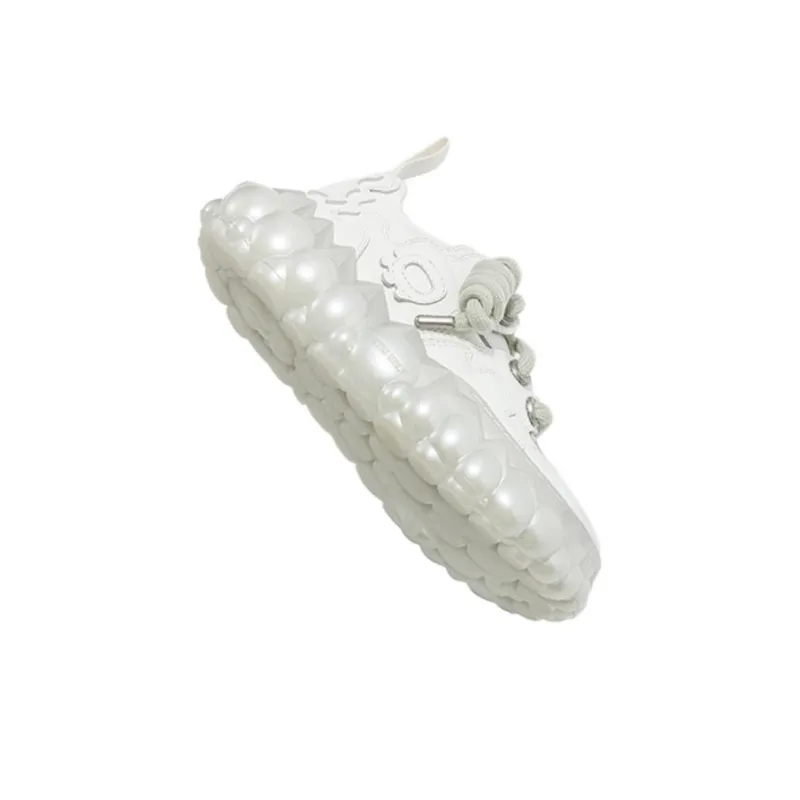 OETZI Fusion Ice Series Wear-Resistant Breathable Lightweight Height Increasing Low-Top Casual Shoes Unisex White-3