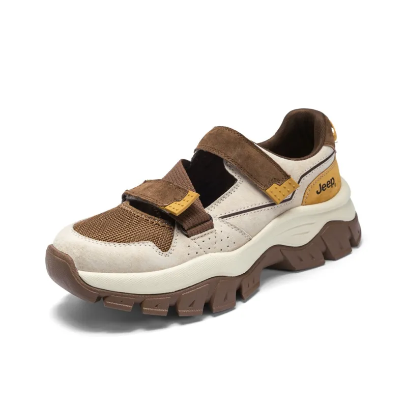 Jeep Sports Sandals For Outdoor Mountaineering Anti Slip Wear Resistant Low Top Hiking Shoes Women's-5