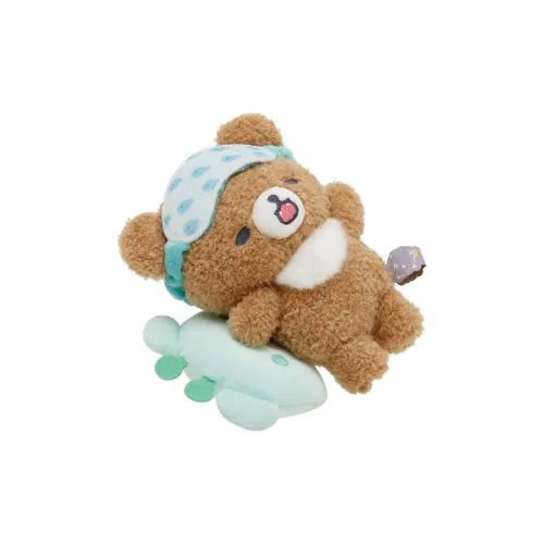 SAN X Rilakkuma Madoromu You And Sleeping Cahiroikoguma Pillow Dolls Plush Doll Medium Size Height