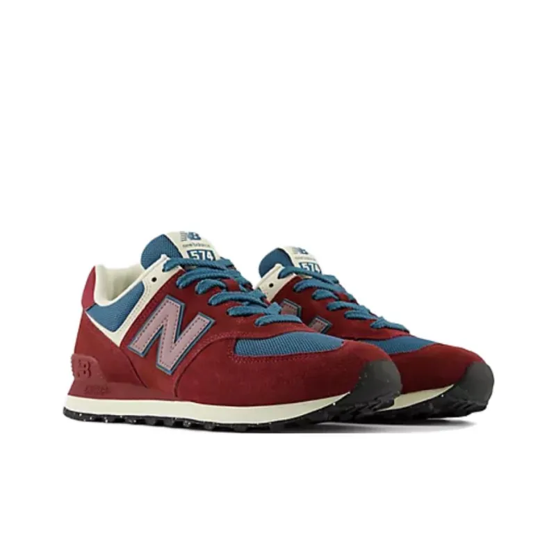 New Balance 574 Classic Crimson Mercury Red-2