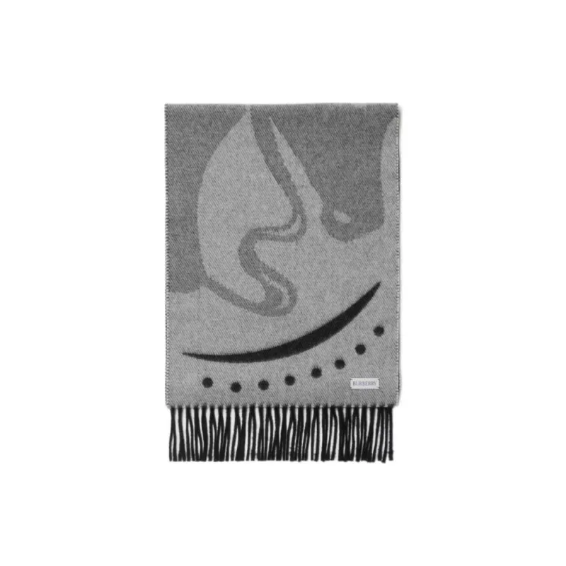 Burberry Mirrored Horse Cashmere Scarf-2