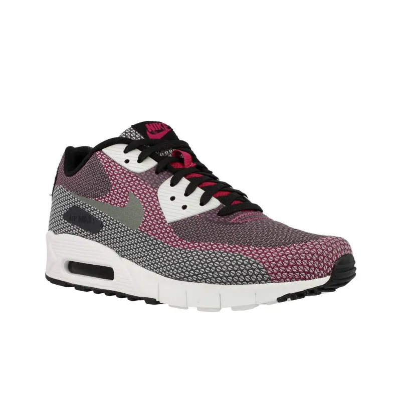 Nike Air Max 90 Anti Slip Wear Resistant Low Top Casual Shoes Unisex Gray Pink-3
