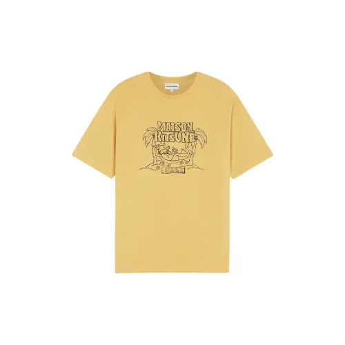 Maison Kitsune T-Shirts Men Wicker Color