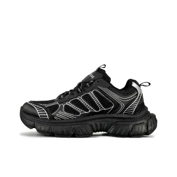 LuzaoT SUPER DRAG Anti Slip And Wear Resistant Breathable Low Top Chunky Sneakers Unisex Black White