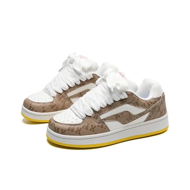 OAOQ Wear-resistant And Lightweight Low-Top Casual Shoes Unisex Light Moon-23
