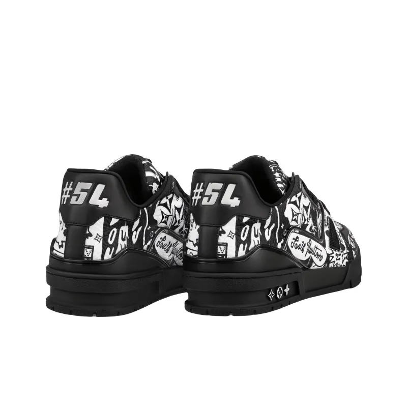 LOUIS VUITTON Lv Trainer Sneakers 'Comic Black White'-2