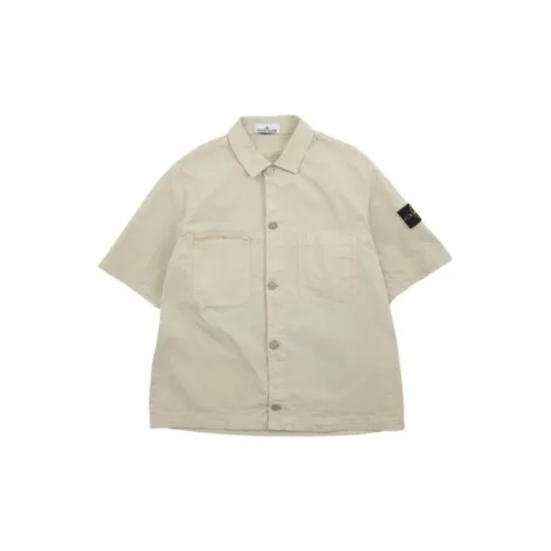 STONE ISLAND Shirts Men Beige