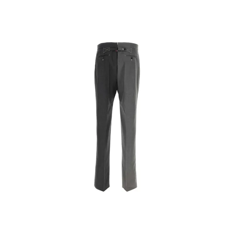 THOM BROWNE Two Toned Tailored Trousers-1