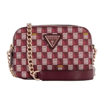 GUESS Artificial Leather Camera Bag Shoulder Bag Crossbody Bag Women's Red