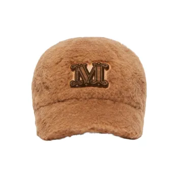 MaxMara Camel Hair, Silk Baseball Caps Women's Brown