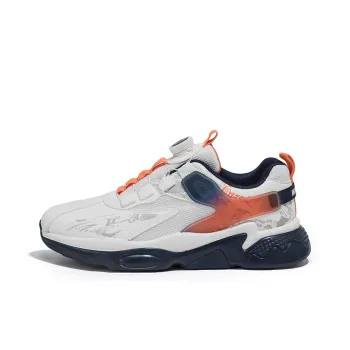 Warrior Low Top Basketball Shoes Men's White Orange