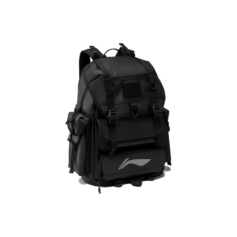LiNing LPL Collaboration Sports Life Collection Polyester Backpack Unisex Black-2