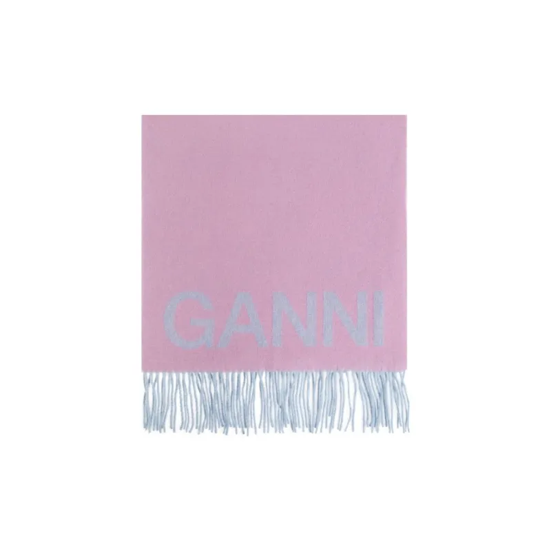 GANNI Fringed Scarf-0