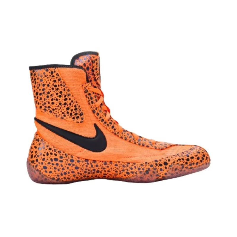 Nike Machomai 2 Anti Slip Wear Resistant High Top Training Shoes Unisex Orange-2
