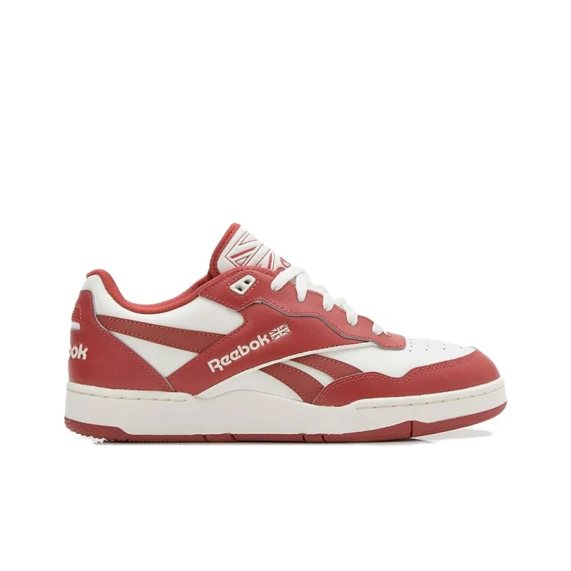 Reebok BB 4000 Anti Slip Wear Resistant Low Top Skateboard Shoes Unisex Red White-1