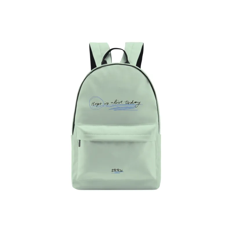 SRRW PU Students Backpack Regular Unisex Ecru-24