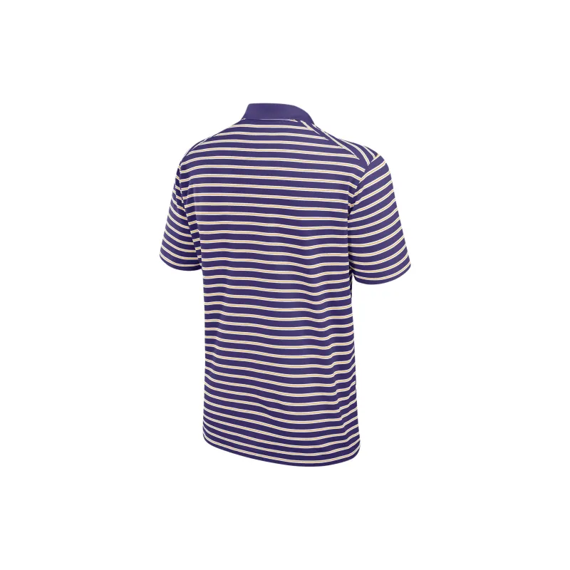 Nike Lsu Tigers Primetime Victory Striped Men's Nike Dri FIT College Polo-1