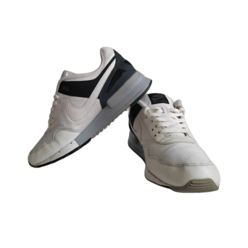 Nike Air Pegasus 89 Anti Slip Wear Resistant Low Top Running Shoes Men's White-2