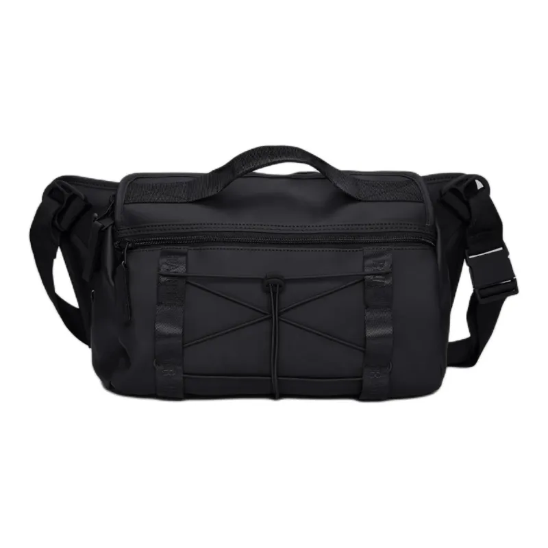 Rains Polyester Messenger Bag Handbag Regular Unisex Black-0