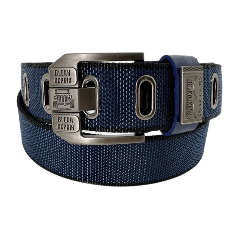 FUO Canvas Pin Buckle Outdoor Jeans With Extended Length Thickened Tactical Belts Unisex Width: 3.8cm-4