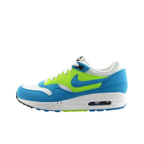 Nike Air Max 1 Anti Slip Wear Resistant Low Top Casual Running Shoes Women's Blue Green
