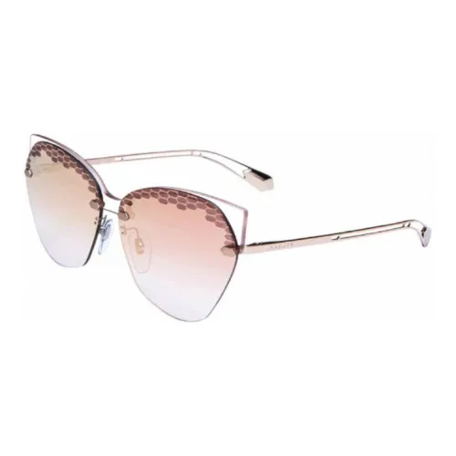 BVLGARI Aviator Sunglasses Women's Gold