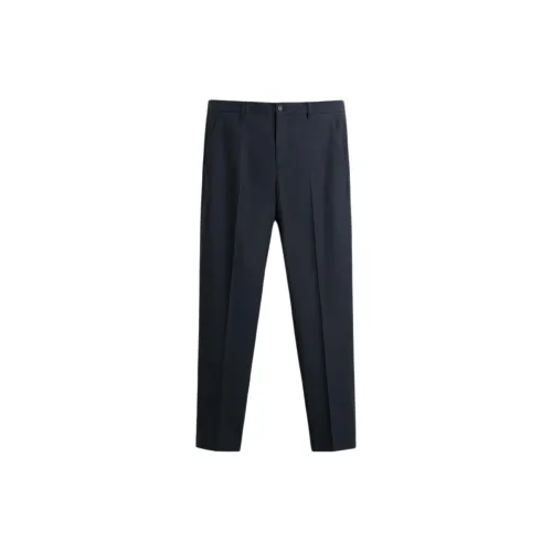 ZARA Suit Trousers Men Sea Blue