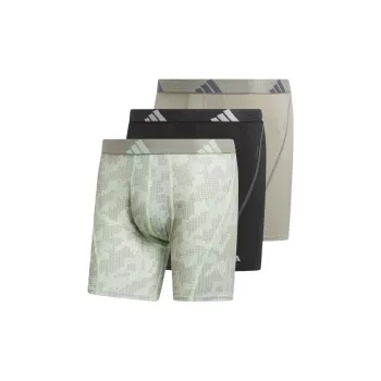 Adidas Free Shipping With AdiClub Performance Mesh Graphic Boxer Briefs 3-Pack
