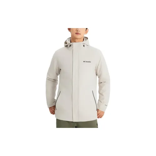 Columbia Windbreaker Jackets Unisex Off White