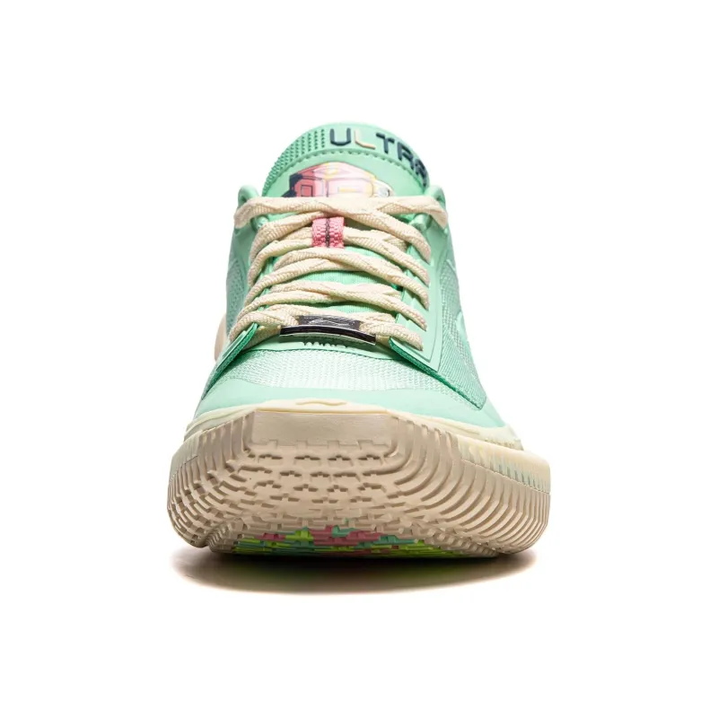 LiNing Anti Slip Wear Resistant Low Top Basketball Shoes Men's Cooling Green-4