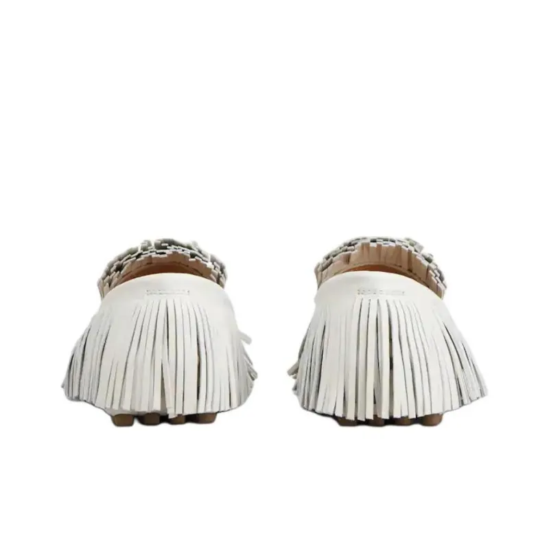 TOD'S Fringed Slip On Loafers Women's-3
