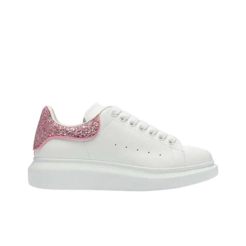Alexander McQueen Oversized Sneaker 'White Pink Glitter' Women's-1